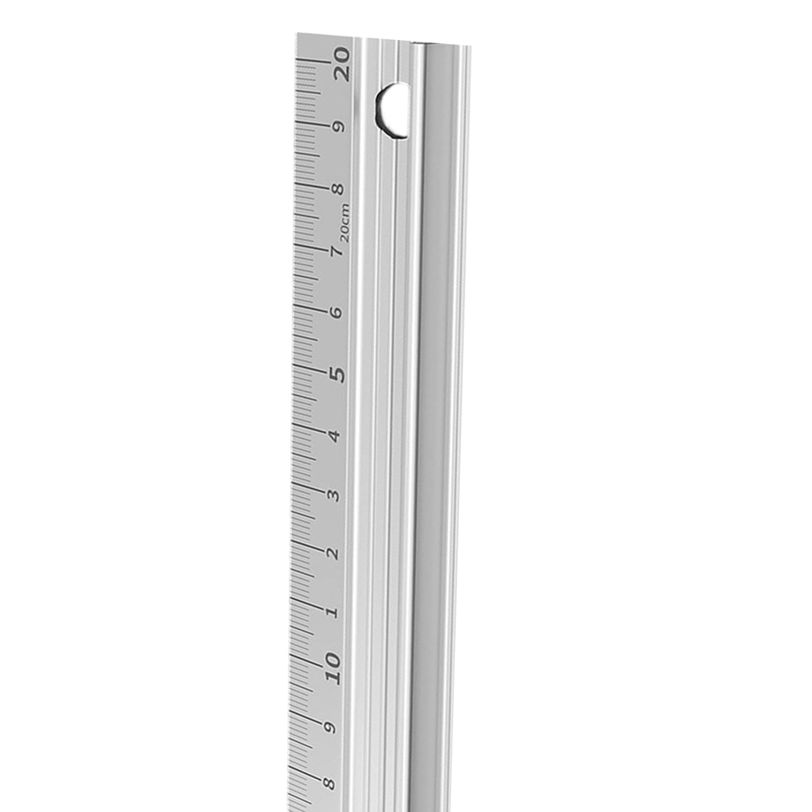 RBRMHM Professional Aluminum Alloy Ruler Measuring Tool with Clearly Scale Marking Rounded Edges for Drafting School Project