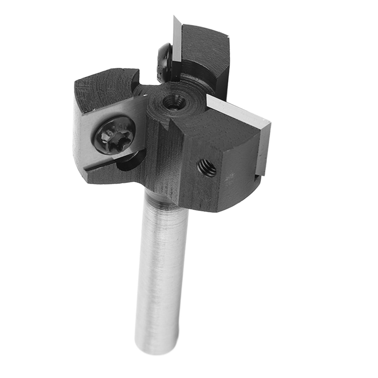 Punta per spoiler a gambo da 8 mm, fresa a 3 scanalature con lame in carburo sostituibili, punta di rifinitura a forma di T con diametro di taglio da 1 a 1/4 pollici, per CNC da