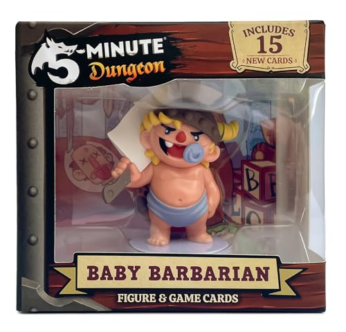 Wiggles 3D 5-Minute Dungeon: Baby Barbarian Figurine and New Content Card Pack