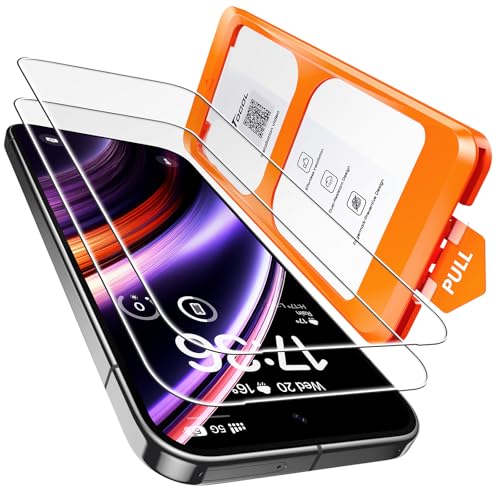 TOCOL for Pixel 9 Pro Screen Protector 6.3 9H Hardness Military Grade Shatterproof HD Tempered Glass Easy Installation 2 Pack