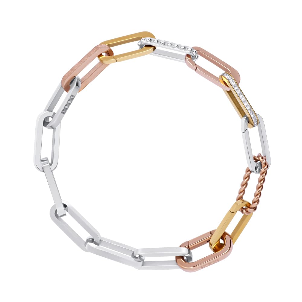 iXXXi Connect Zilver Seed Frame Bracelet, 20cm, Stainless Steel, No Gemstone