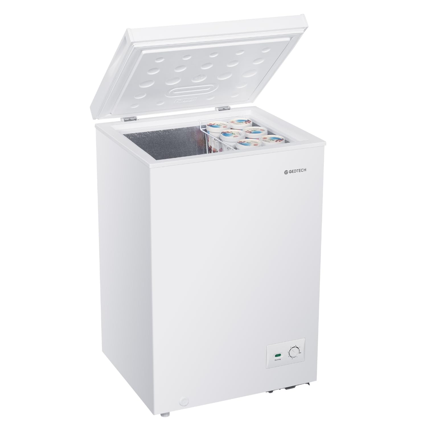 GEDTECH Congélateur coffre 99L GCO99L Blanc Silencieux