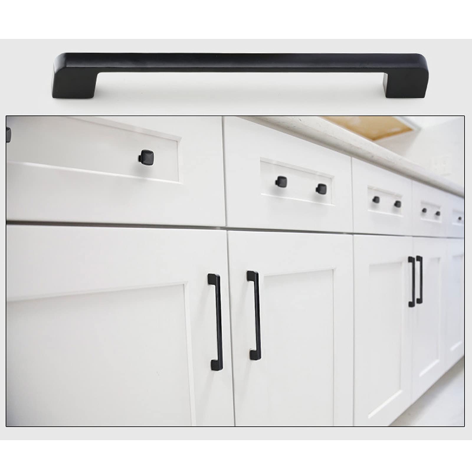 Modern Simple Cabinet Door Edge Handle Wardrobe Drawer Pulls Black Hidden  Furniture Handle Zinc Alloy Kitchen, image size:1600x1600