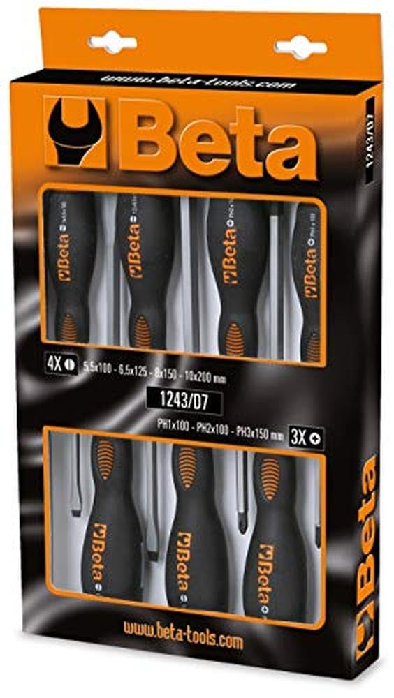 Beta 1243/D7 - Serie di 7 giravite (art. 1241, 1242)