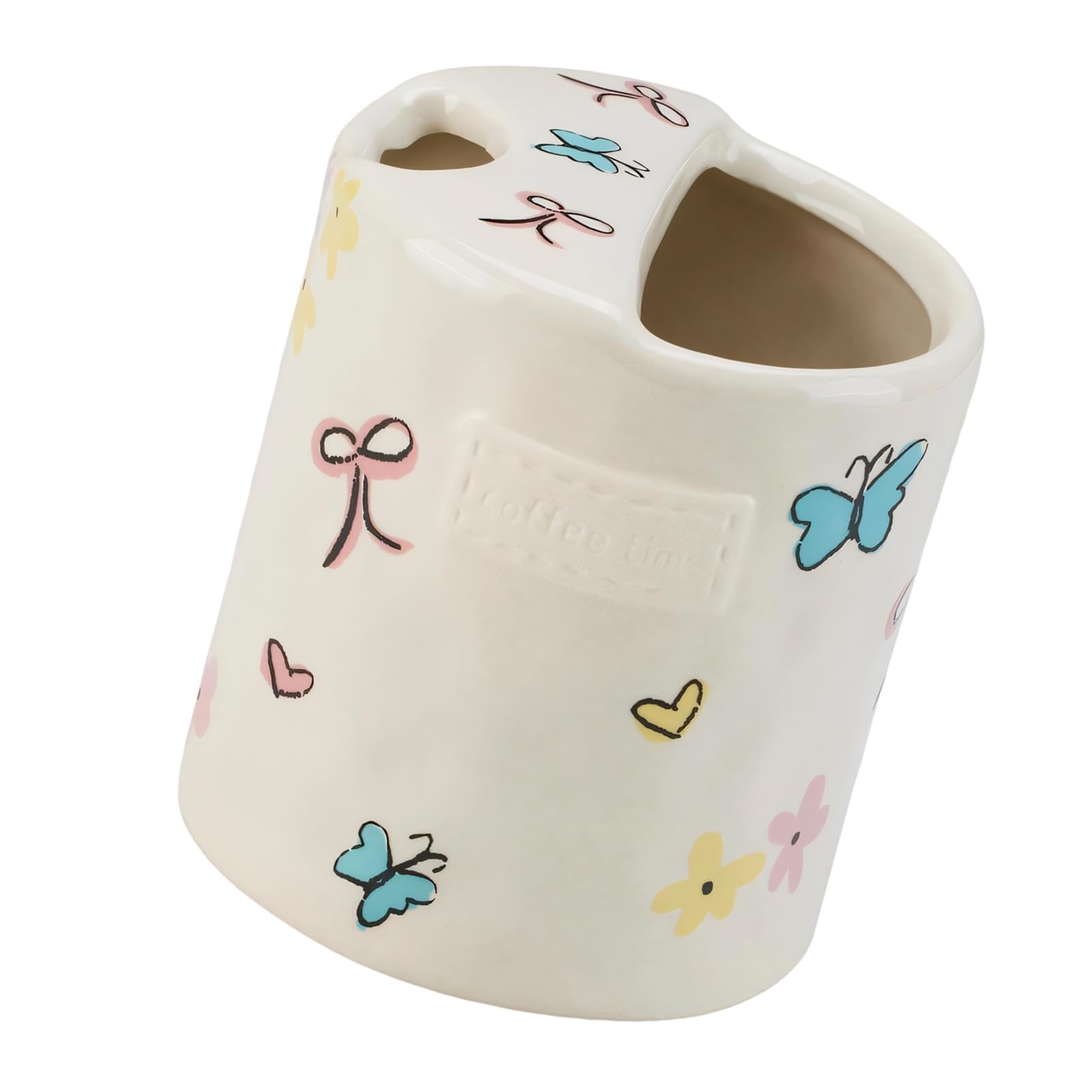 our fave Heatproof Ceramic Mug with Sip Hole Butterfly Design Nonslip Handheld Coffee Cup for Hot Beverage and Cold Drink Gift Coffee Mug