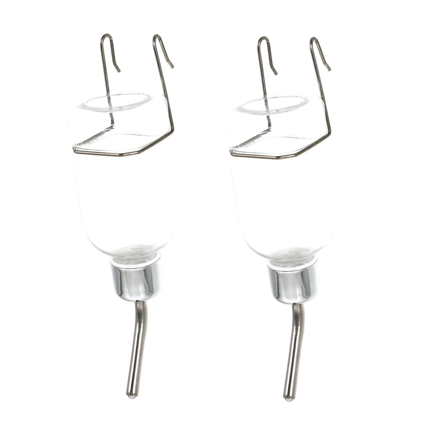 FONDOTIN 2 Pack Pet Hanging Water Dispenser Dog Drinking Fountain Auto Pet Water Dispenser Portable Drinking Tool