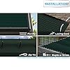 Patio 8' x 15' Sun Shade Fabric Roll 6/8/12 FT Shade Cloth for Patio, Outdoor Mesh Sail Sun Shades Canopy Replacement Pergola Cover for Backyard Deck Porch, Green #4
