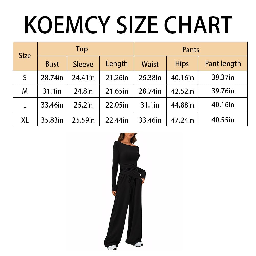 Conjunto Deportivo Mujer 2 Piezas Sudaderas Manga Larga y Pantalón Anchos Rectos con Bolsillo Cómodo Moda Color Sólido Mono para Fitness Jogging