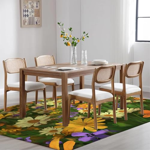 Tapis violet antidérapant grand modèle idéal pour maisons avec animaux
