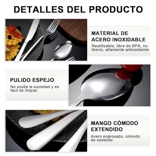 La mejor comparación de Cubiertos portatiles los más recomendados. 18 Imagen adicional