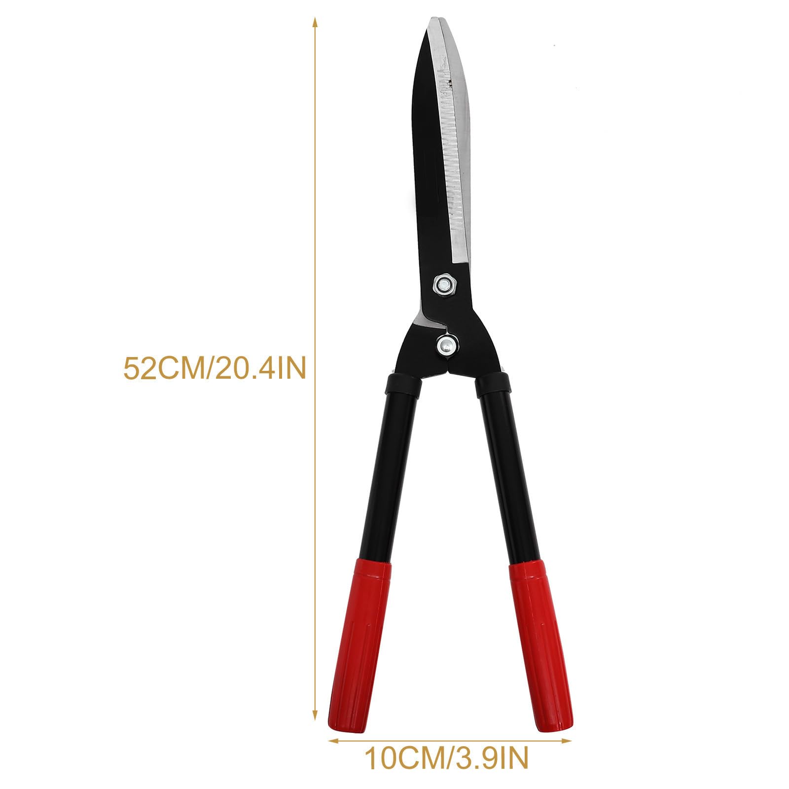 Cisailles de Jardin pour Arbres Fruitiers, Acier au Carbone, Rouge
