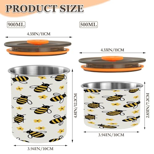Envase hermético de acero inoxidable para café 500ml miniatura 2