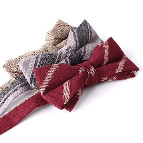 Adjustable Pre-Tied Bow Ties For Men Boys 6 Packs Bowtie Set Wedding Gifts (Lj015) #TOP1