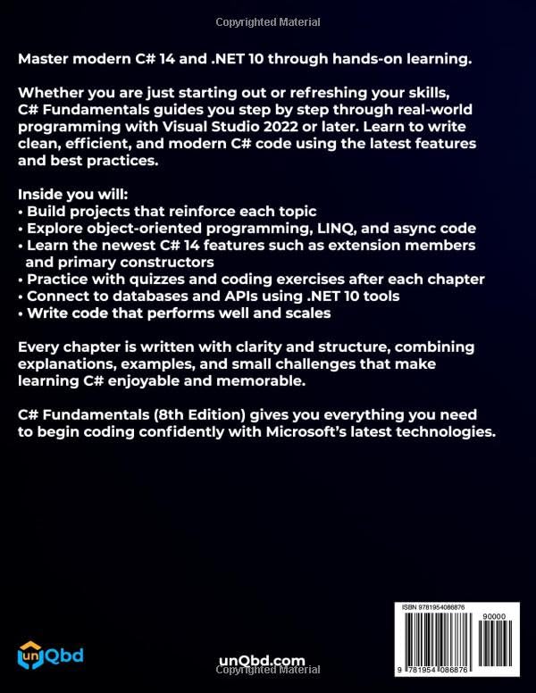 Image of C# Fundamentals: Learn Modern C# 14 and .NET 10 from the Ground Up