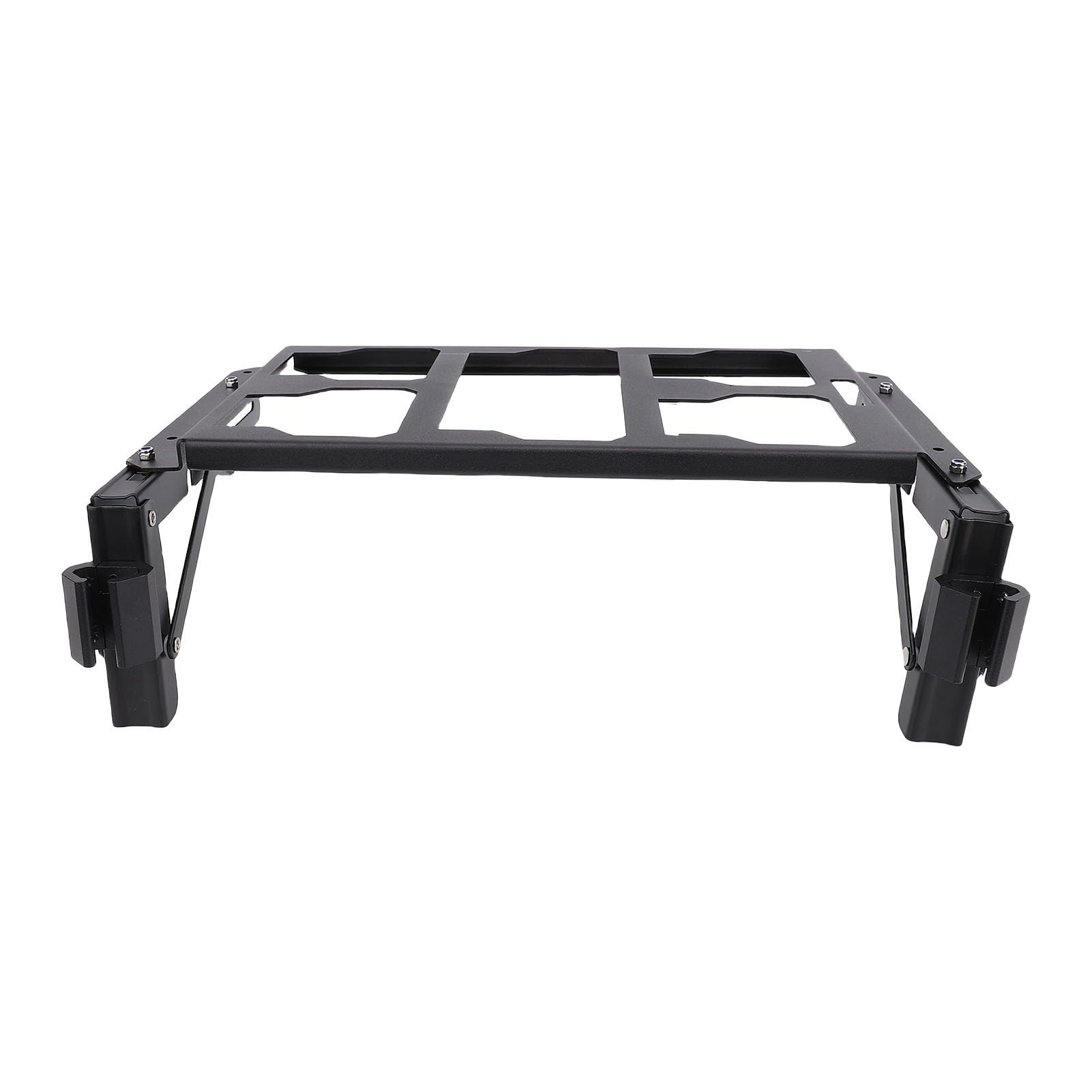 Montaje Lateral de Caja de Herramientas, Bandeja Plegable de Aleación de Aluminio para con Diseño Plegable y Bloqueo de Riel Seguro, para Almacenamiento y Organización de Herramientas