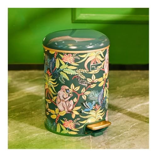 Caneca de basura moderna gran capacidad con pedal miniatura 3