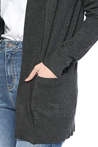 Image of Urban Look Womens Basic Long Sleeve Open Front Comfy Sweater Cardigan