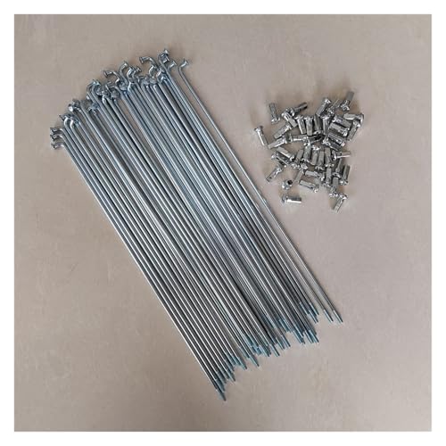 MizukiHinata 12G 直径2.5mm 電動自転車用スポーク 長さ170-305mm スチール 40個 ニップル付き(170mm)