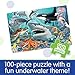 The Learning Journey Puzzle Doubles Glow in The Dark - Sea Life - 100 Piece Glow in The Dark Preschool Puzzle (3 x 2 feet) - Educational Gifts for Boys & Girls Ages 3 and Up, Model Number: 115220