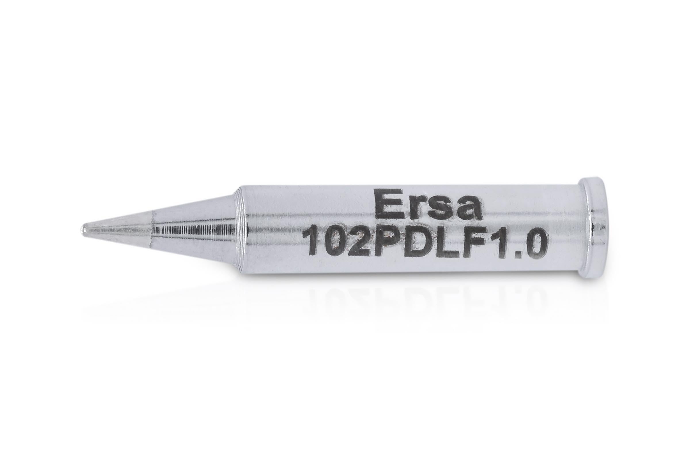 Ersa Ersadur 0102PDLF10 Long-Life Soldering Tip Straight Pencil Tip 1.0 mm Diameter with Ersadur LF Coating