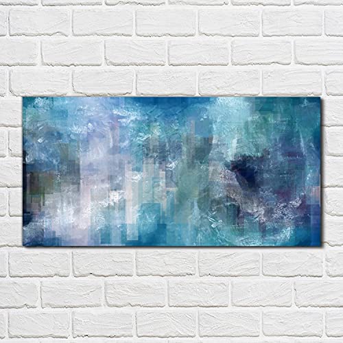 Impression sur verre trempé 100x50cm tableau abstrait de luxe