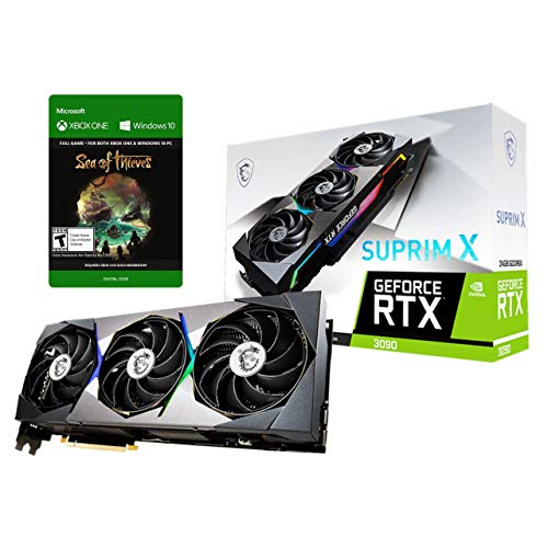 MSI GeForce RTX 3090 SUPRIM X 24G グラフィックスカード 24GB 384-Bit GDDR6X VR レディ レイトレーシング PCI Express Gen 4 TORX ファン 4.0 DisplayPort x 3