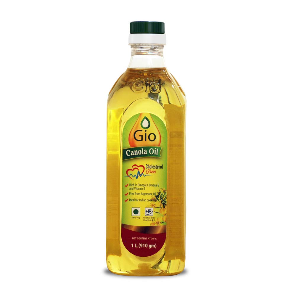 Gio Canola Oil 1 Litre Bottle, Canola Oil, Canola Cooking Oil, Cooking