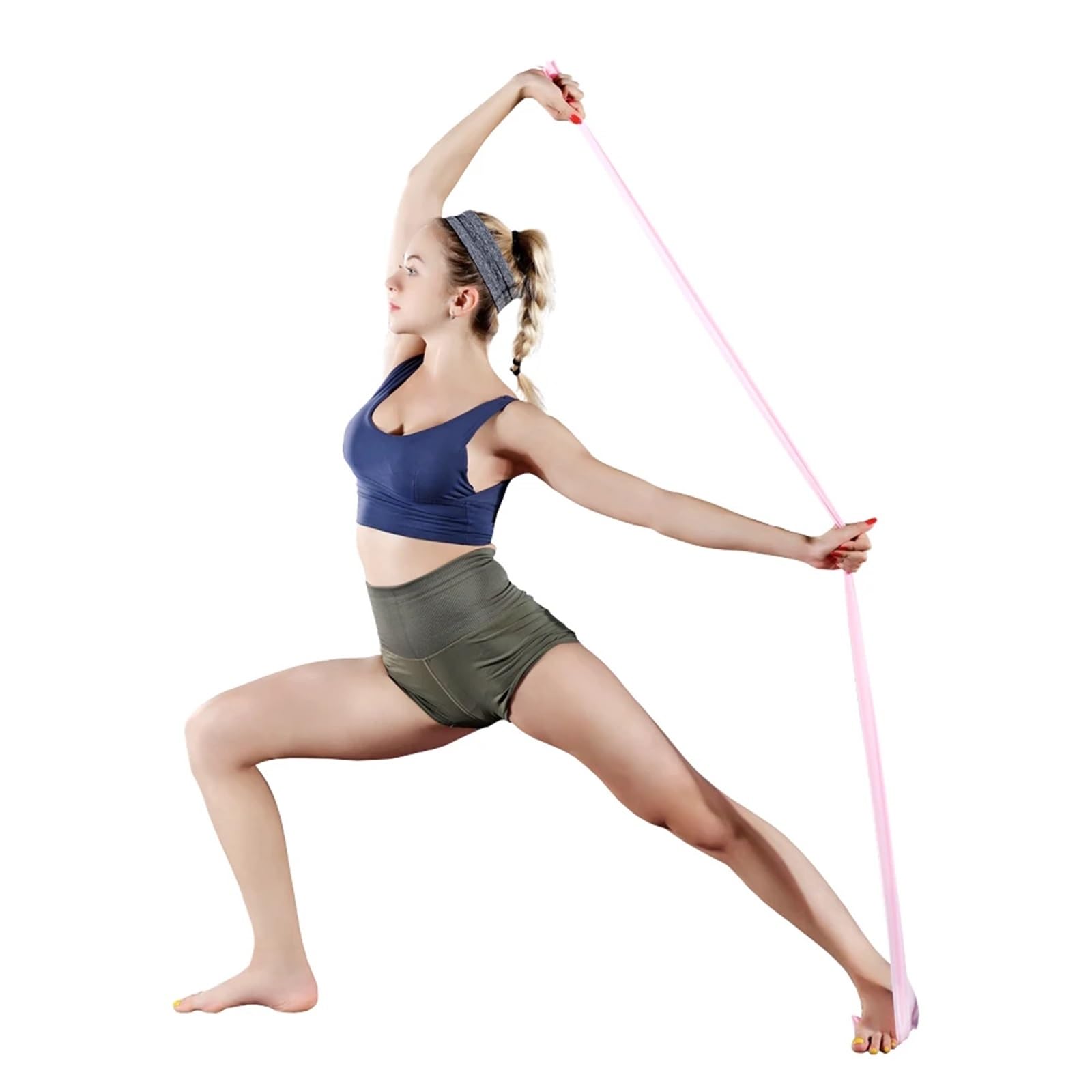 Fasce elastiche for esercizi, fasce di resistenza for yoga e pilates per Allenamento