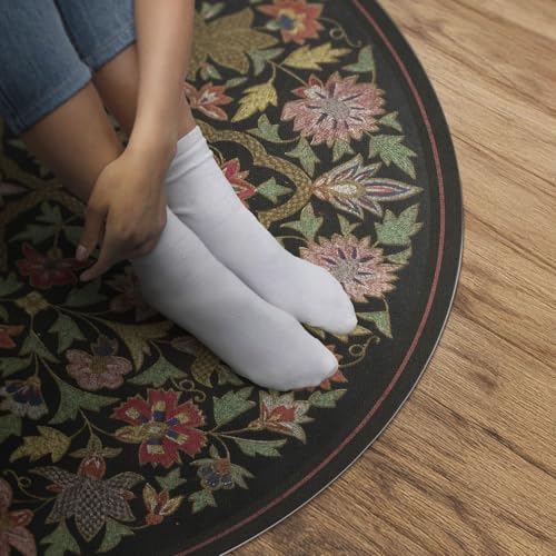 Tapis vinyle résistant à la rayure ø150 cm lavable et durable - 5