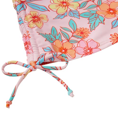 Image of Vogseek 3-12T Girls Rash Guard 2 Pieces Bathing Suit Long Sleeve Swimsuit Swimming Skirt with Shorts Swimwear