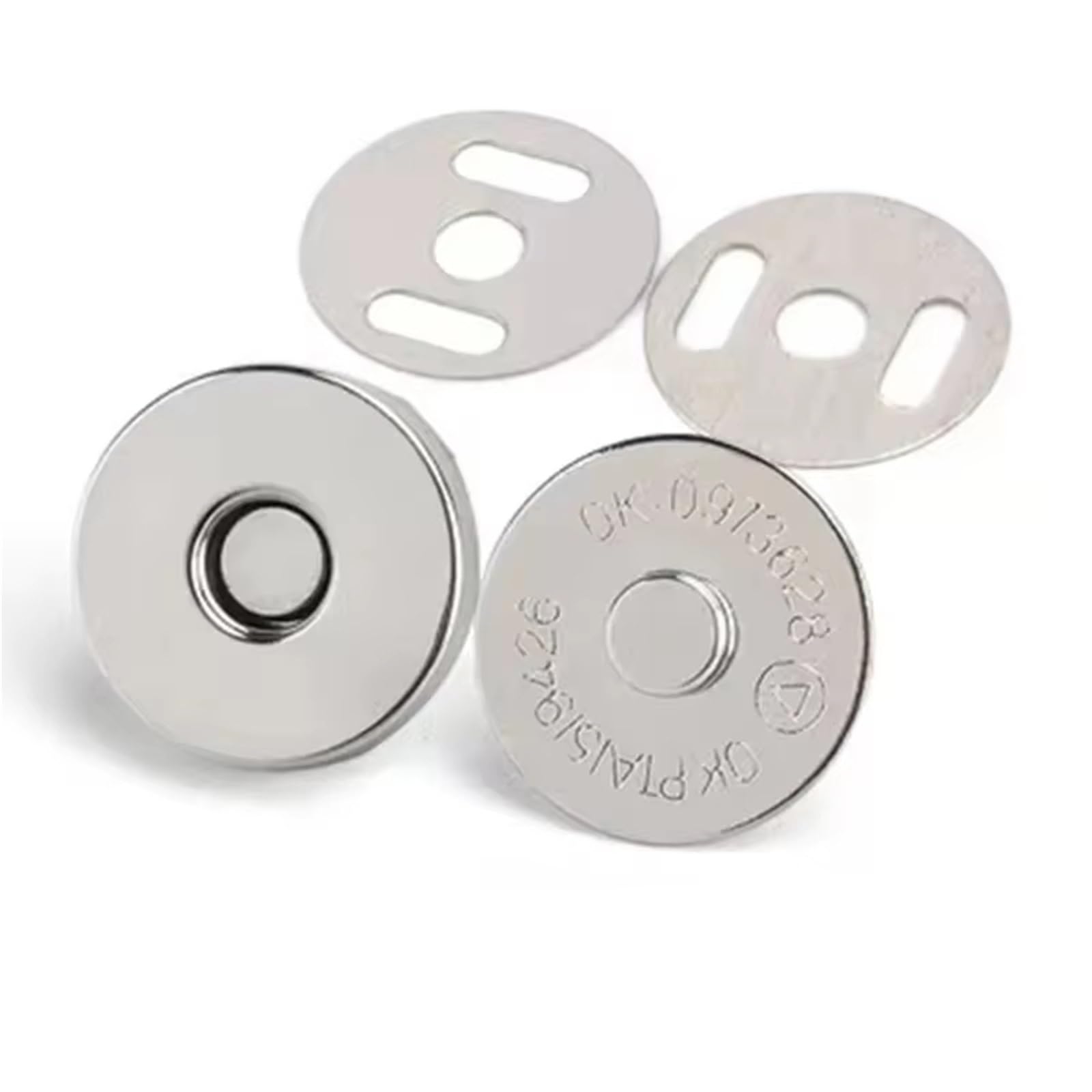 Magnetic Press Studs 10sets/lot Magnetic Snap Fasteners Clasps Buttons Handbag Purse Wallet Craft Bags Parts Accessories(Silvery,1.4cm)
