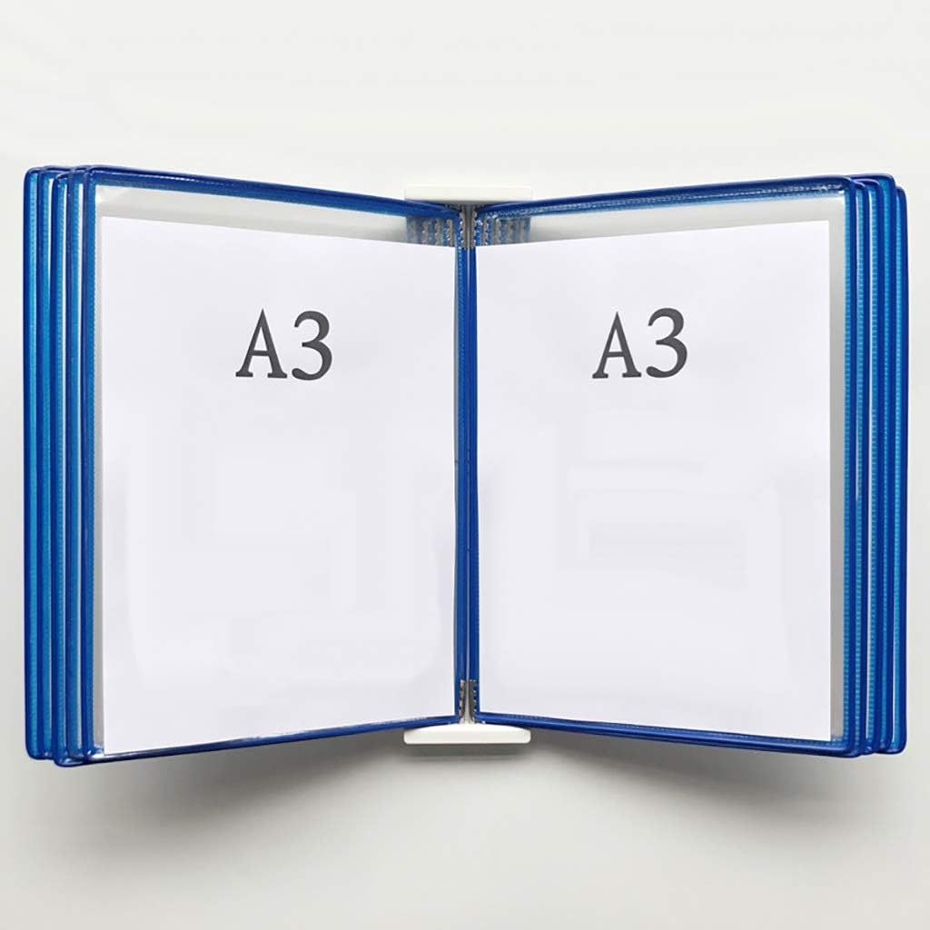 Espositore a parete per libri formato A3, trasparente, per presentazioni organizzate, versatile, 45 x 33 x 10 cm