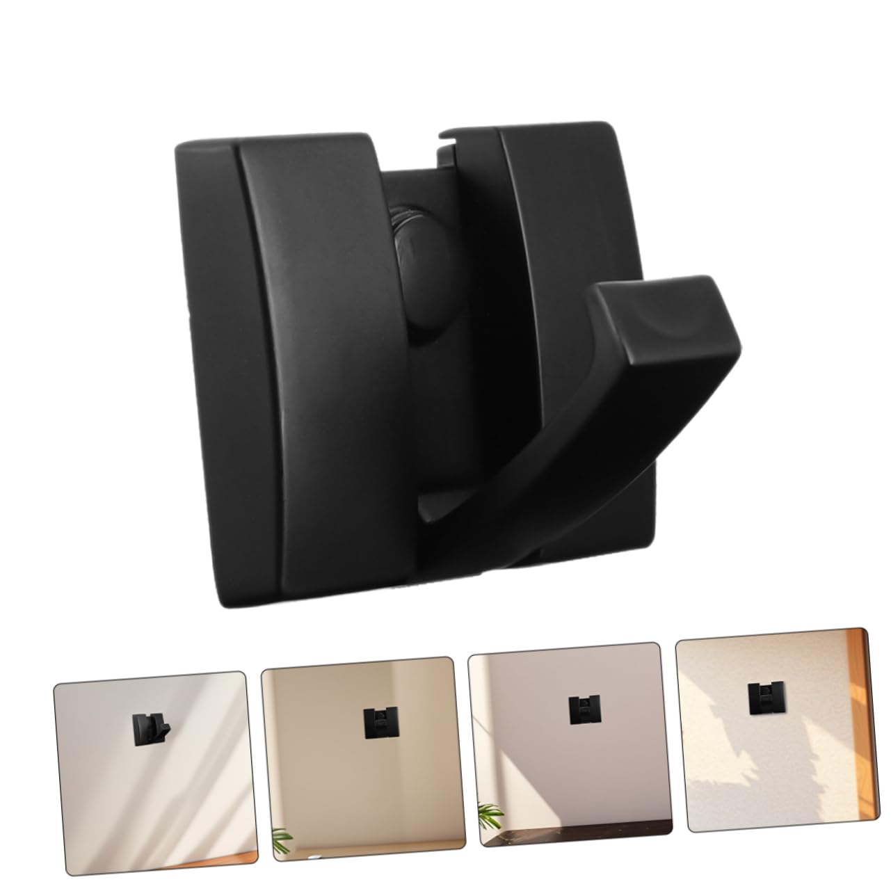 SHOWERORO 4piezas Ganchos Plegables Decorativos Para Colgar Gancho De Pared Modular Aluminio