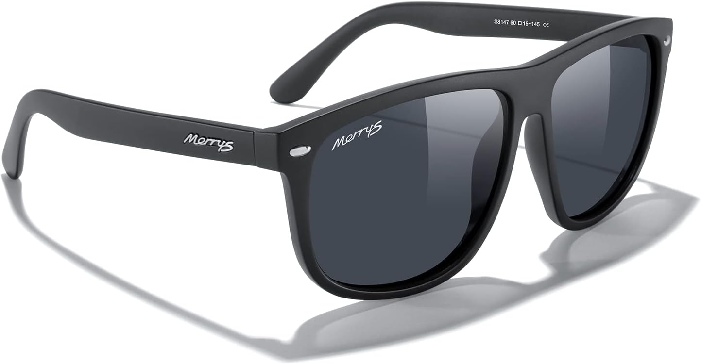 MERRY'S Men's Oversized Square Polarized Sunglasses for Driving Fishing Golfing UV400 Protection S8147 - Image 6