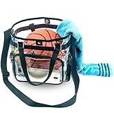 SPODEARS Clear Tote Bag Stadium Approved 12x6x12 Work Festival Sports Games Stadium Bag, See Thro...