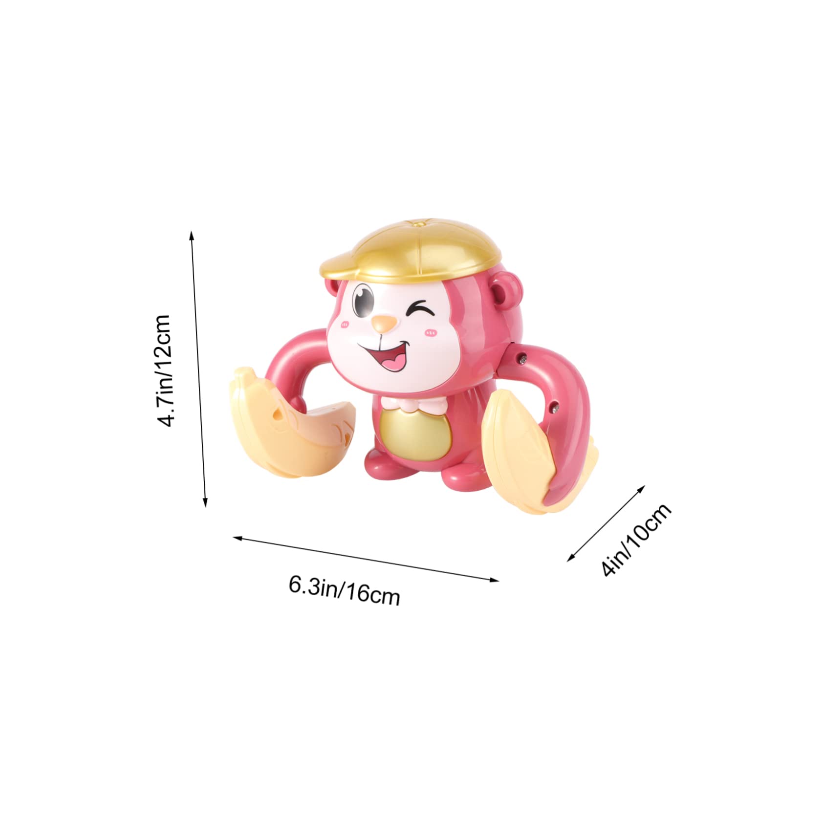 LIOOBO 1PC Electric Tumbling Monkey Sing Dance Cartoon Plaything for Crawling Interactive Effects Design for Developmental Play Random Color