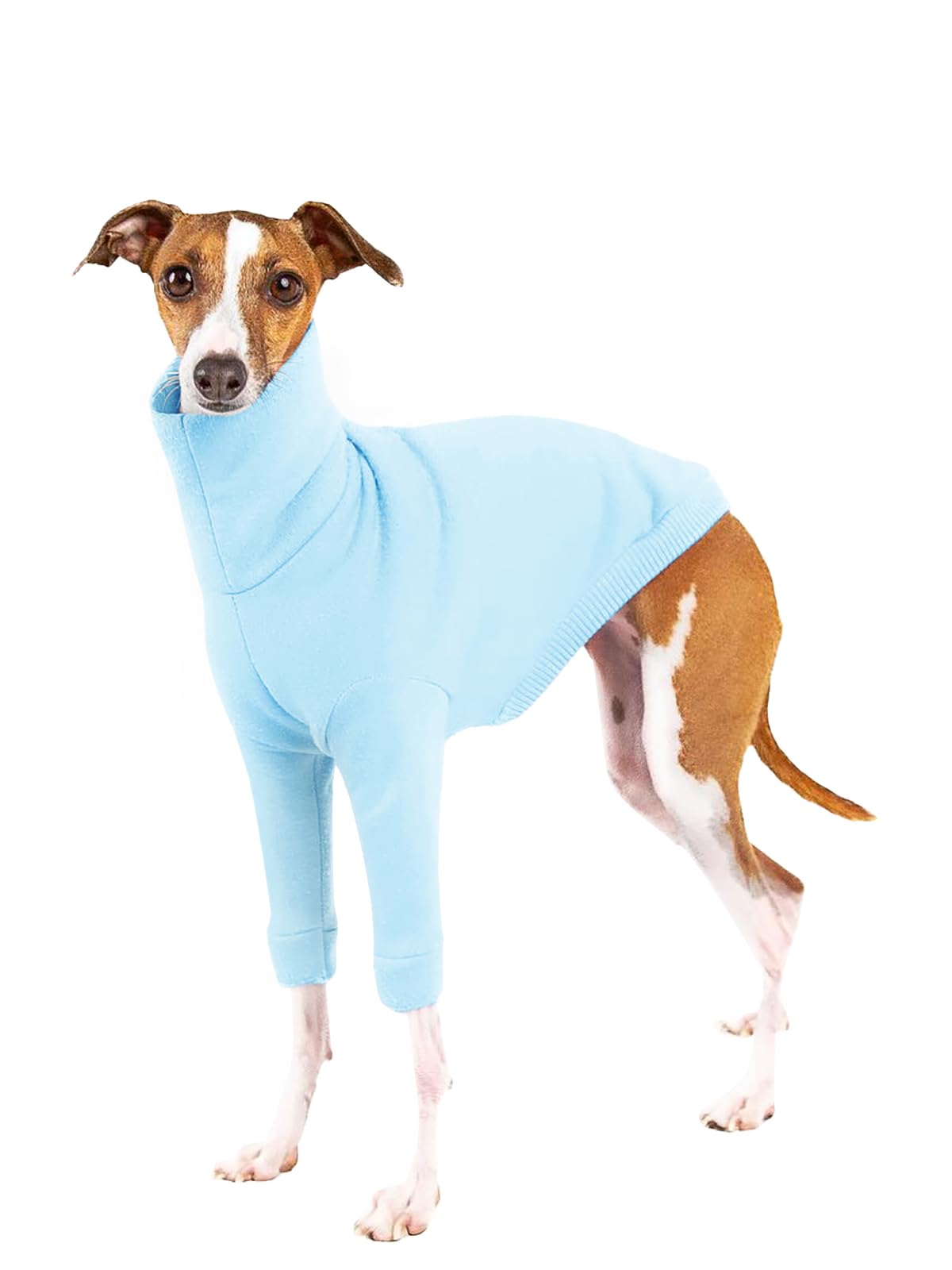 Dog Fleece Sweater Turtleneck Long Sleeve Pullover Sweatshirt Warm Puppy Clothes for Small Medium Dogs