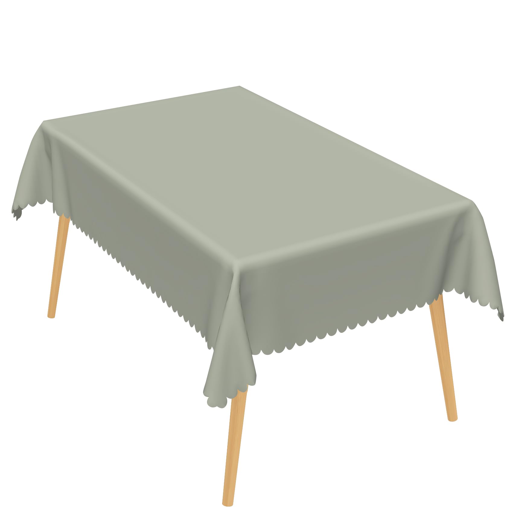 SIEDYCV Sage Green Table Cloth, 30x60 Inch Rectangle Polyester Fabric Tablecloth Thick,Wrinkle Resistant Washable Reusable Table Cover for Dining