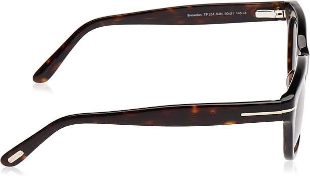 TOM FORD トムフォード TF-0237 DON 52N Amazon.com: Tom Ford Rectangular Sunglasses TF237 Snowdon 52N Dark