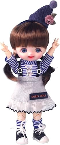Miniatura 4 de UCanaan Bjd Dolls 18 SD Dolls 18 Ball Jointed Doll DIY Fashion Dolls con trajes completos, 3 pares de manos, 3 ojos intercambiables, soporte y caja