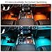 Hrvzdvw interior car lights,ambient lighting car interior,car footwell lights, APP Control 16 Million Colors Music Sync, DIY Mode Multicolor LED Interior Lights for Cars, Trucks, SUVs, 5V USB Power