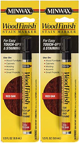 Minwax 63483000 Wood Finish Stain Marker, Red Oak 2 Pack