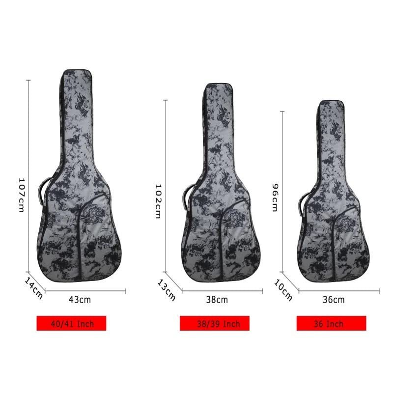 GOENN Housse de Guitare Sac à Dos for Guitare Coussin en Coton Sac for Guitare (Color : A, Size : S) - Les Beatles, Paul McCartney, John Lennon, RIngo Starr, George Harrison GOENN Housse de Guitare Sac à Dos for Guitare Coussin en Coton Sac for Guitare (Color : A, Size : S) – Image 3