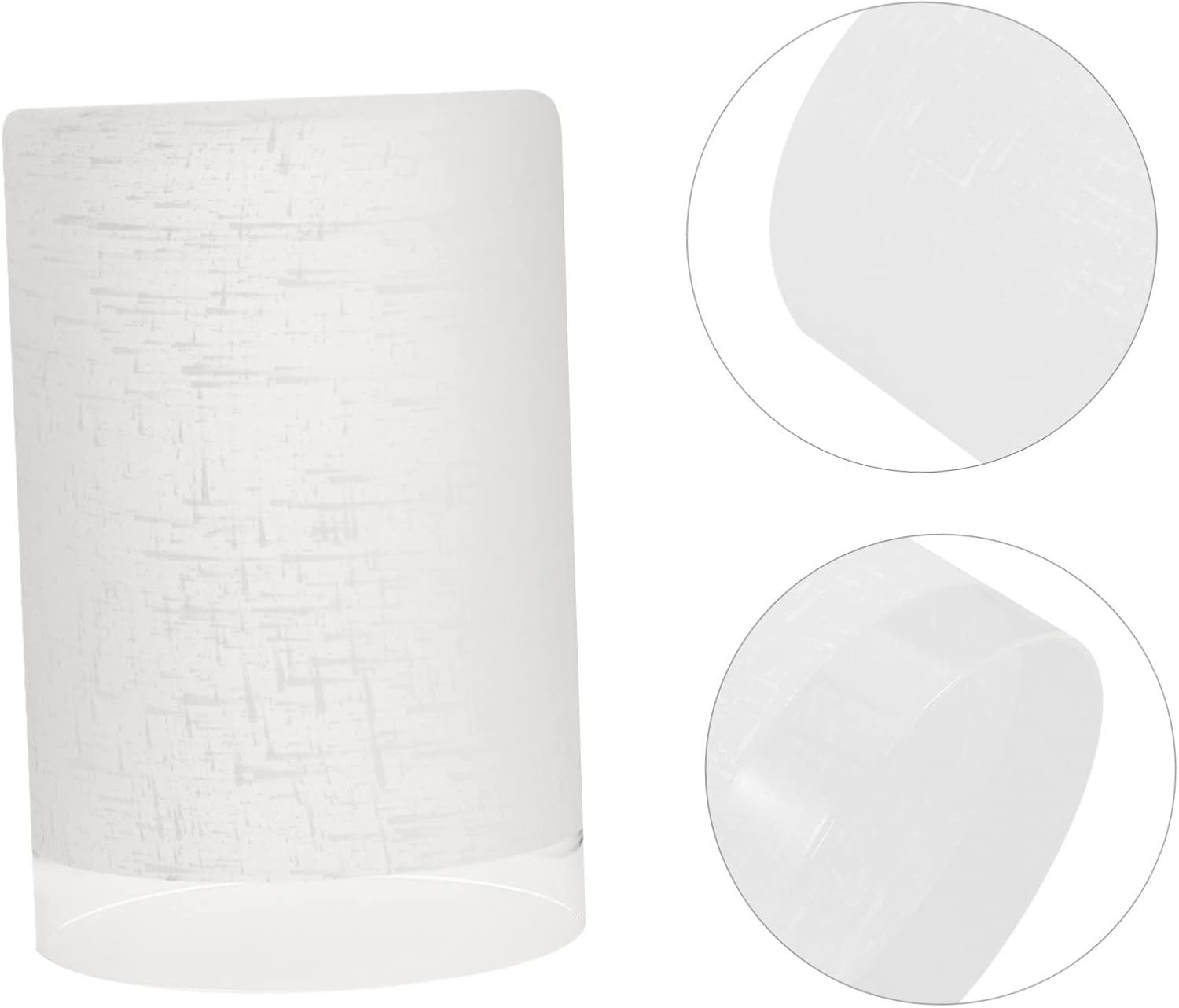 LIFKOME Wide Use Cylinder Glass Lampshade Replacement Lamp Shade Cover for Wall Sconces and Chandeliers