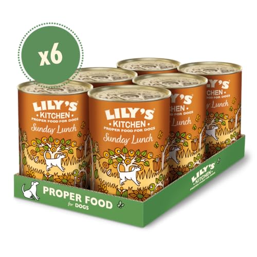 Lily's Kitchen Natürliches Nassfutter für ausgewachsene Hunde Dose Sonntagsschmaus Getreidefreies Rezept (6 x 400g dosen) – Ansicht 2