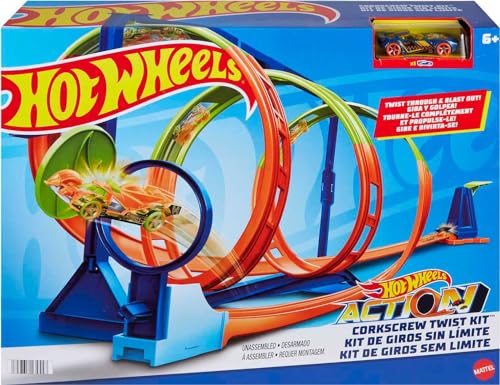 HOT WHEELS Looping-Twister Set - Trackset mit dreifachem...