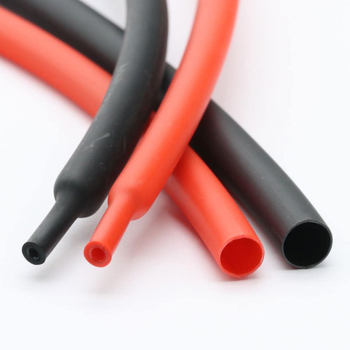 1M Guaina termorestringente con colla adesiva foderata 4: 1 tubo a doppia parete Dia 4 6 8 12 16 20 24 32 40 52 mm Manicotto Wrap Wire Cable Kit-Black, Diameter 52 mm,1 Meter