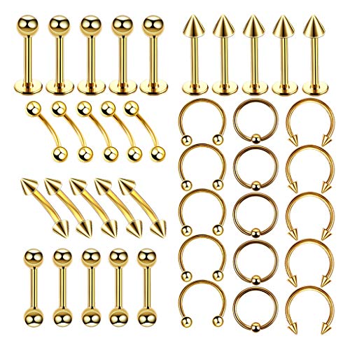 kowaku 40x Umbigo Umbigo Barra Anel Bar Crystal Pingente Dangle Body Piercing Joias - 6mm