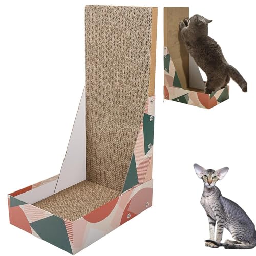 Lifetips オリエンタルショートヘア Oriental Shorthair 猫用爪とぎ L字型 ダンボール ハウス型 爪とぎベッド ソファ風 キャットスクラッチャー 垂直水平兼用 多頭飼い対応 おしゃれ 丈夫 インテリア馴染む 2カラー ストレス解消