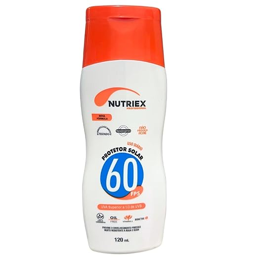 Protetor Solar Facial Profissional FPS 60 1/3 UVA 120 ml-NUTRIEX-61093